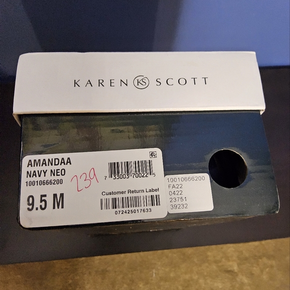 Karen Scott Womens Amandaa Faux Leather Slip-on Ballet Flats(B5) - Picture 6 of 6